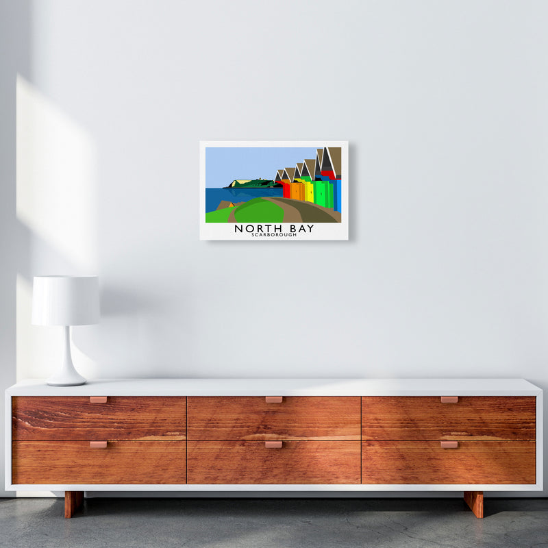 North Bay Scarborough North Yorkshire Coast Art Print by Richard O'Neill A3 Canvas