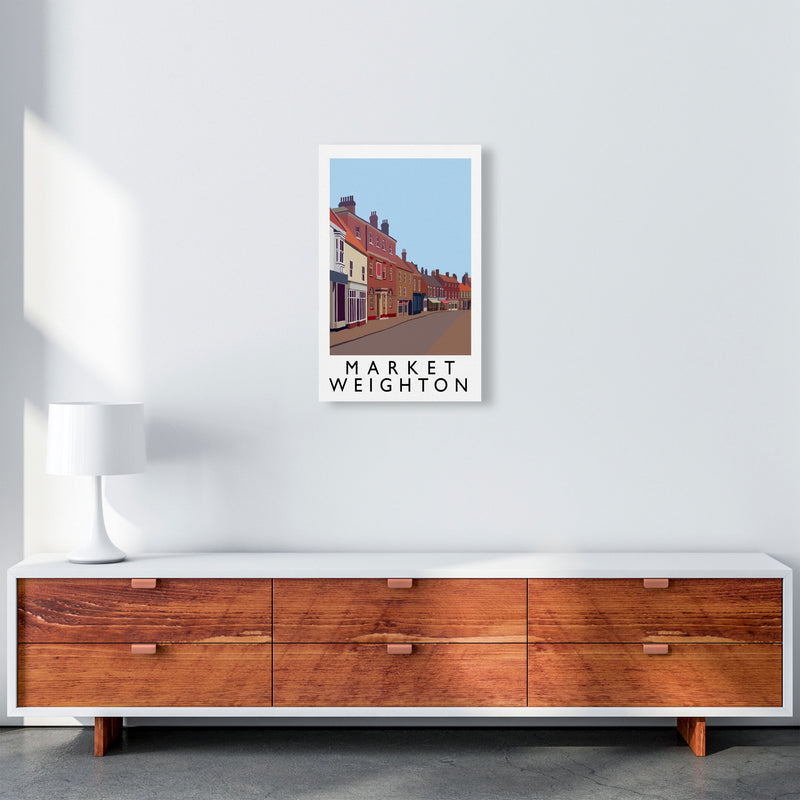 Market Weighton by Richard O'Neill Yorkshire Art Print, Vintage Travel Poster A3 Canvas