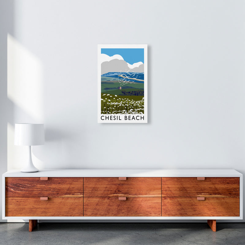 Chesil Beach by Richard O'Neill A3 Canvas