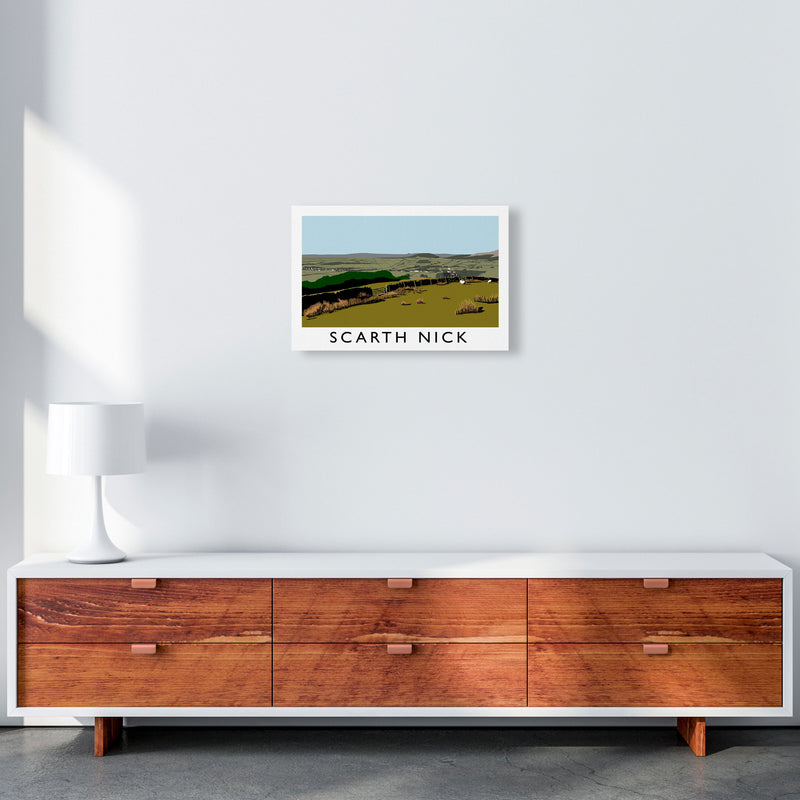 Scarth Nick by Richard O'Neill Yorkshire Art Print, Vintage Travel Poster A3 Canvas