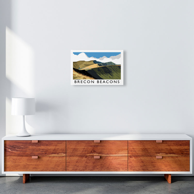 Brecon Beacons Framed Digital Art Print by Richard O'Neill A3 Canvas