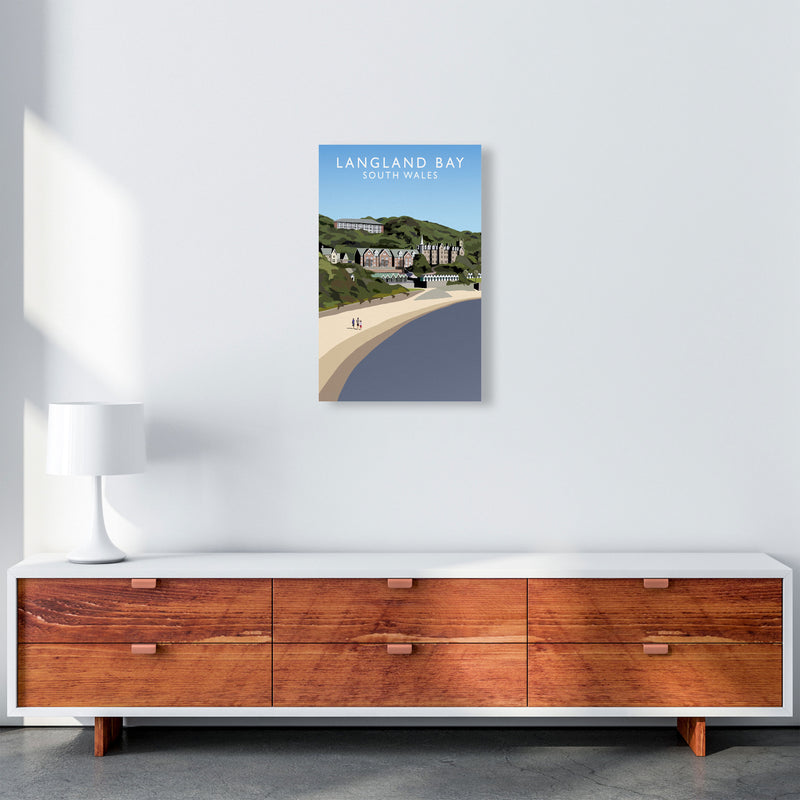 Langland Bay by Richard O'Neill A3 Canvas