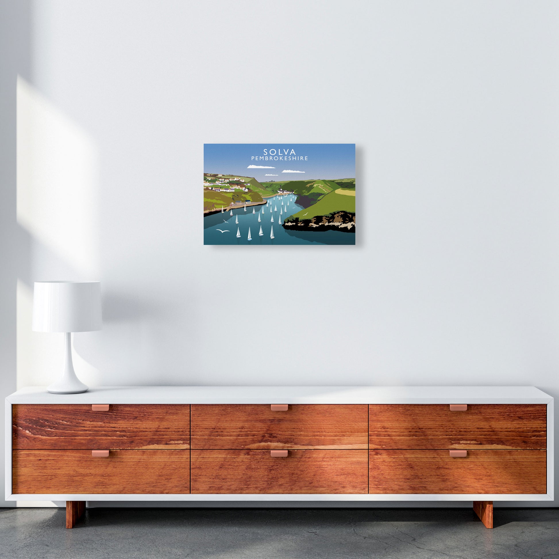 Solva by Richard O'Neill A3 Canvas