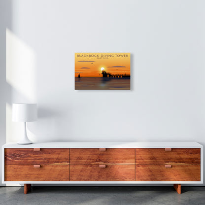 Blackrock Diving Tower (Sunset) (Landscape) by Richard O'Neill A3 Canvas