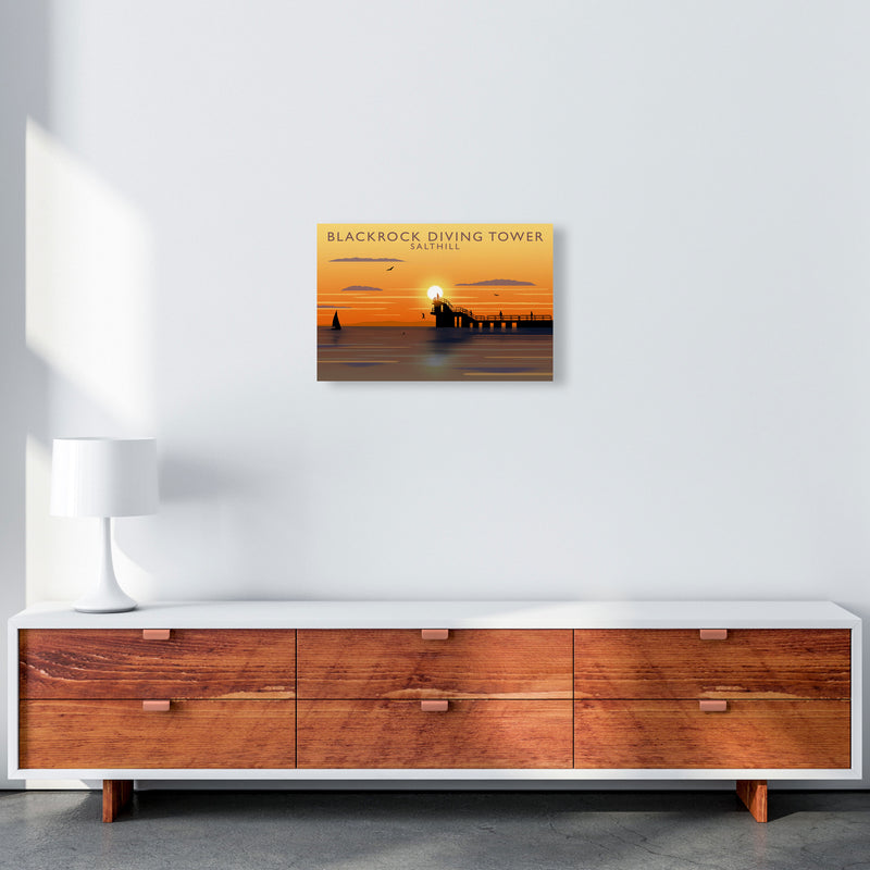 Blackrock Diving Tower (Sunset) (Landscape) by Richard O'Neill A3 Canvas