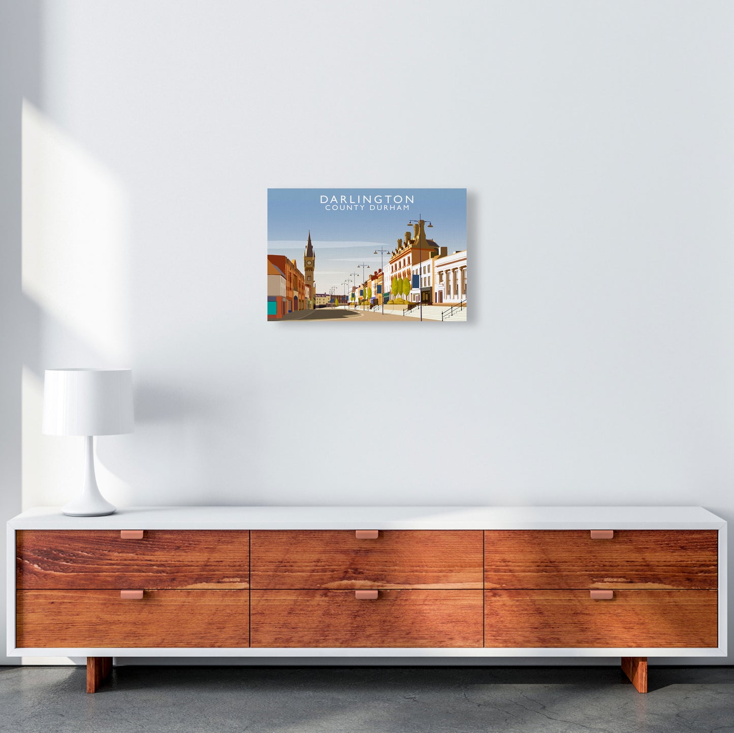Darlington (Landscape) by Richard O'Neill A3 Canvas