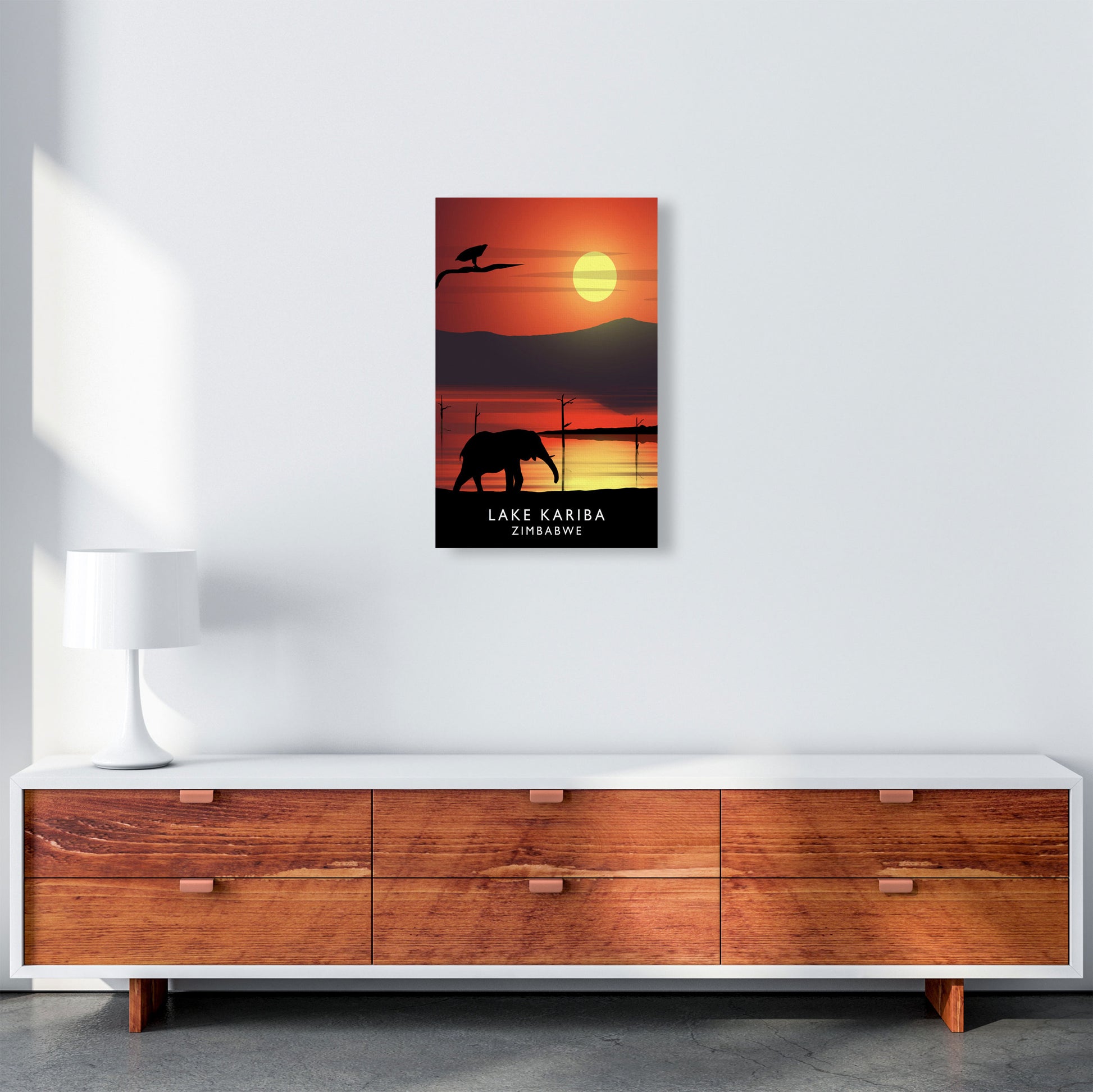 Lake Kariba (Portrait) by Richard O'Neill A3 Canvas