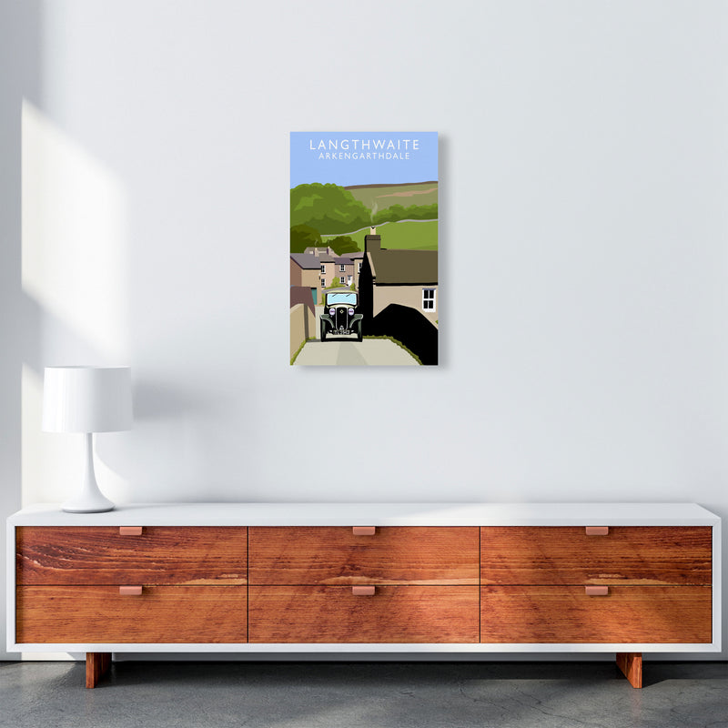 Langthwaite (Portrait) by Richard O'Neill Richard O'Neill Yorkshire Art Print A3 Canvas
