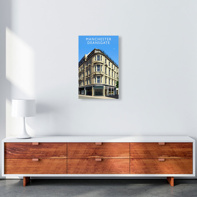 Manchester Deansgate (Portrait) by Richard O'Neill A3 Canvas