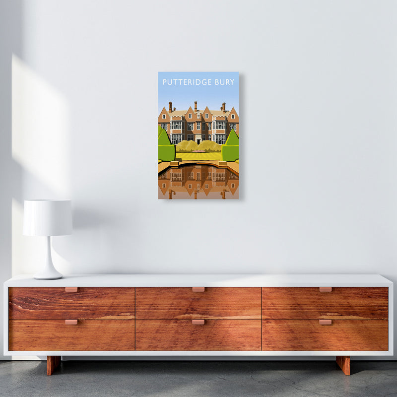 Putteridge Bury (Portrait) by Richard O'Neill A3 Canvas