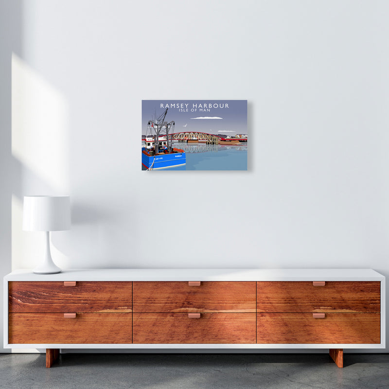 Ramsey Harbour (Landscape) by Richard O'Neill A3 Canvas
