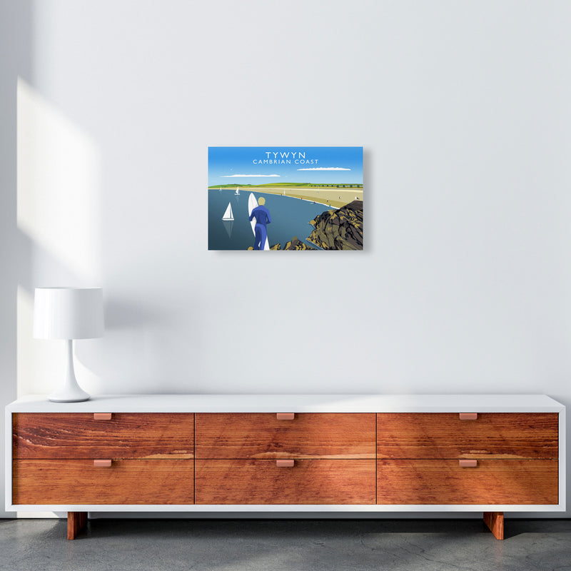 Tywyn Cambrian Coast Art Print by Richard O'Neill A3 Canvas
