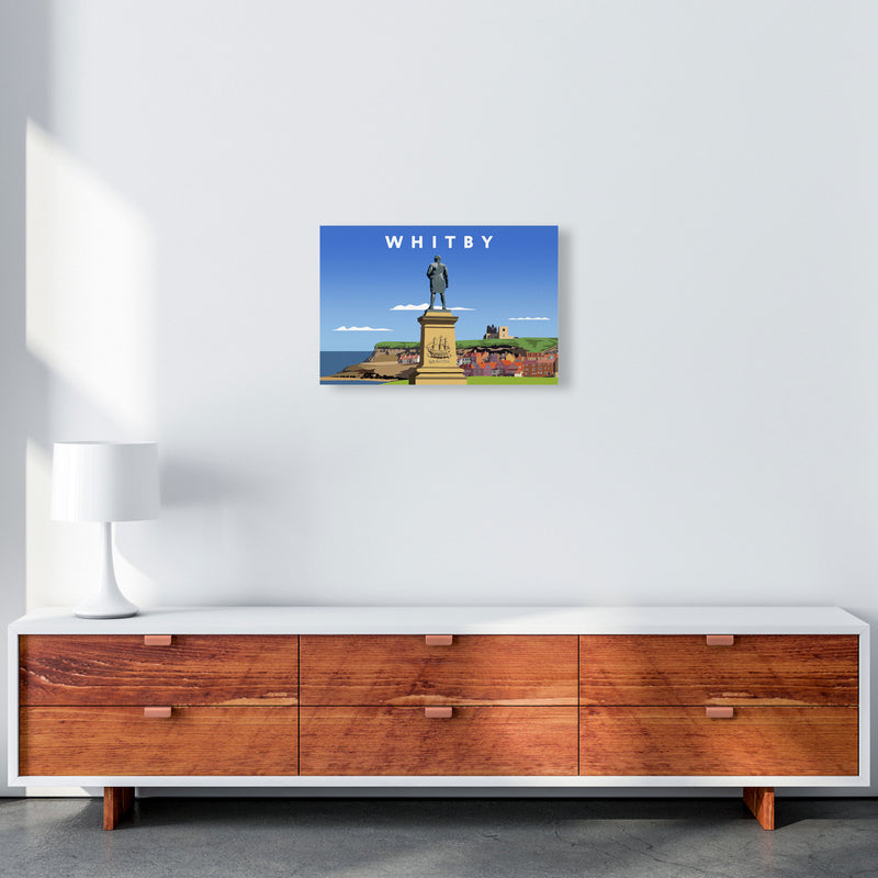 Whitby (Landscape) by Richard O'Neill Yorkshire Art Print, Vintage Travel Poster A3 Canvas