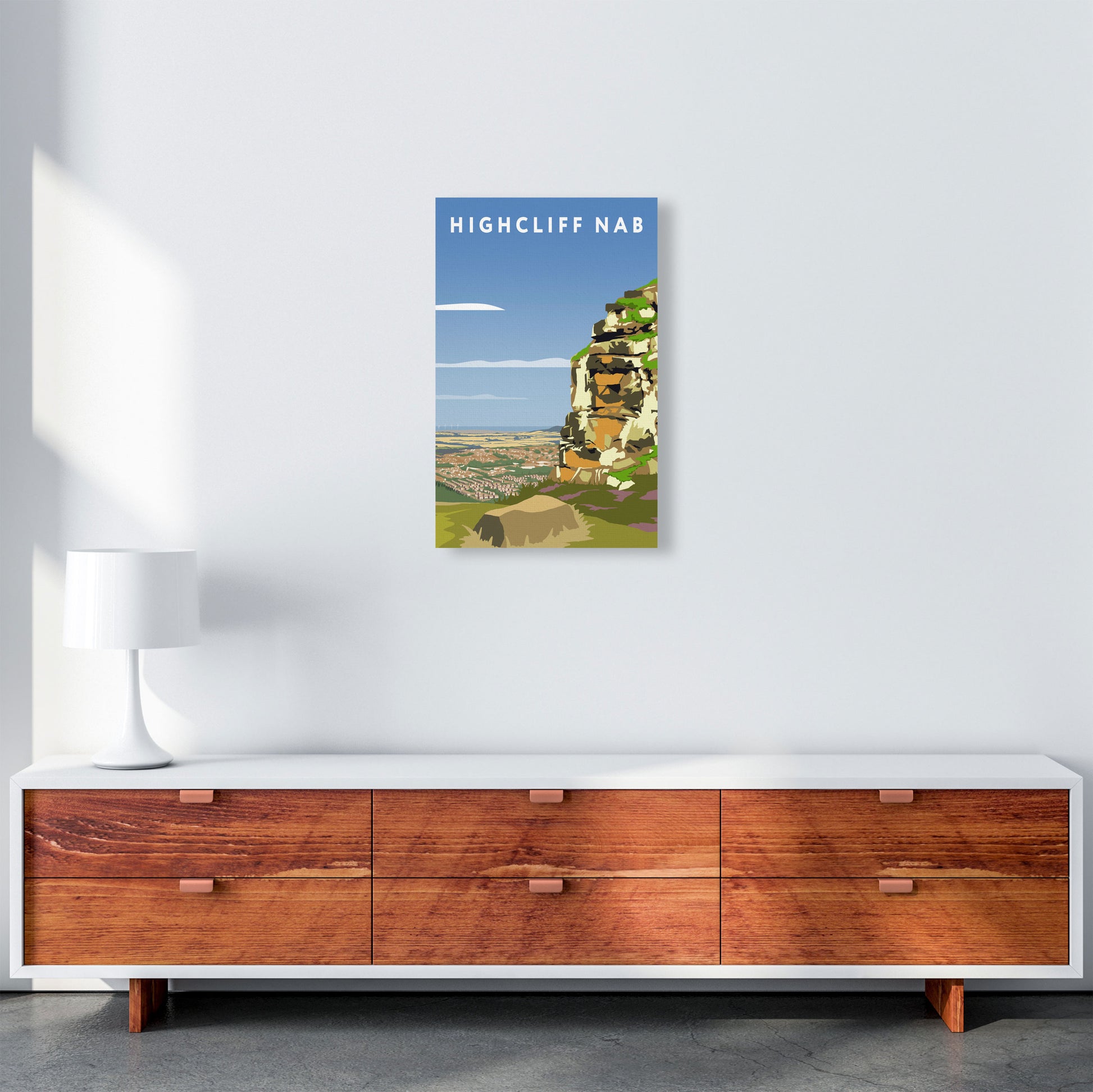 Highcliff Nab Portrait by Richard O'Neill A3 Canvas