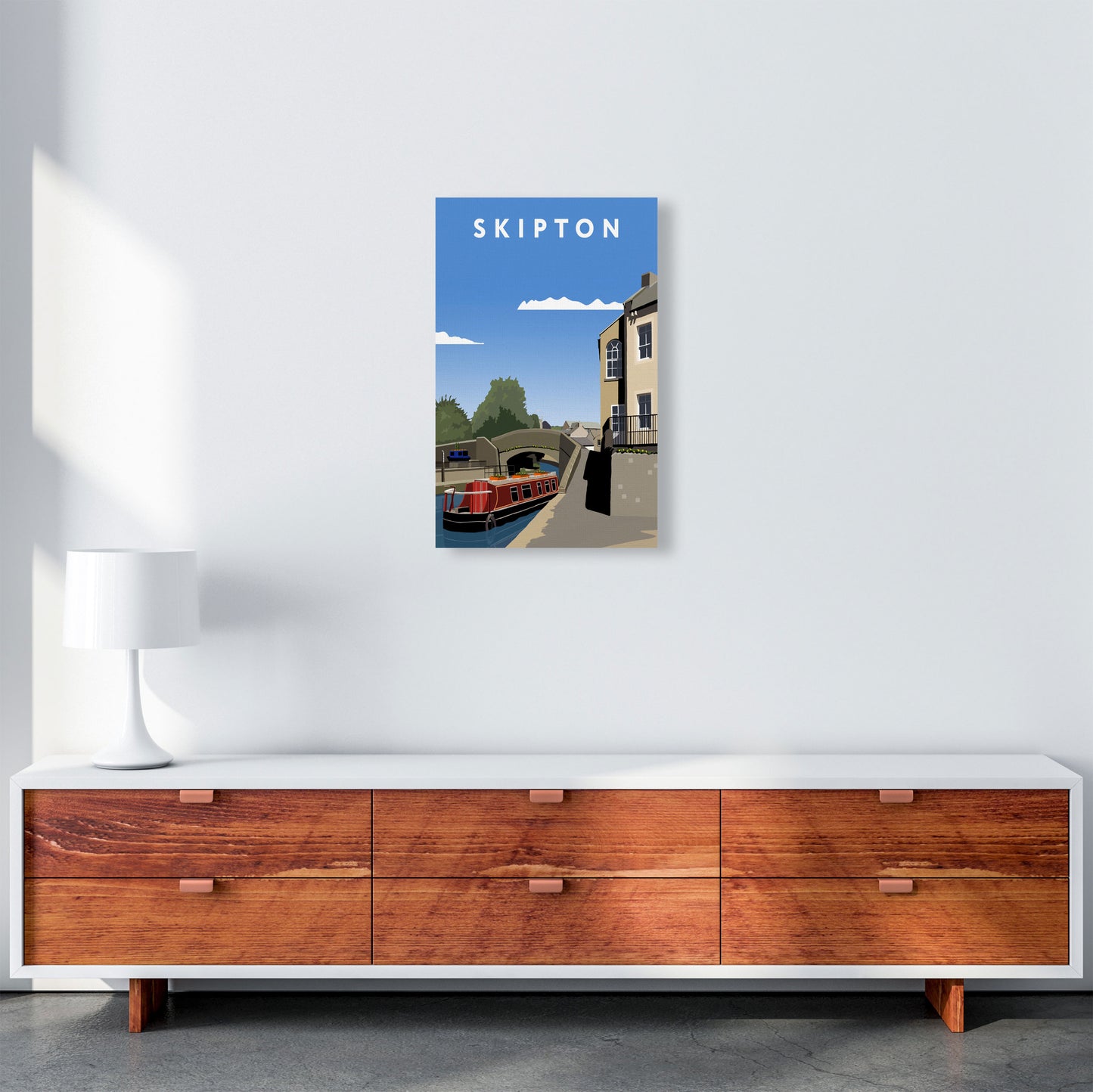 Skipton2 Portrait by Richard O'Neill A3 Canvas