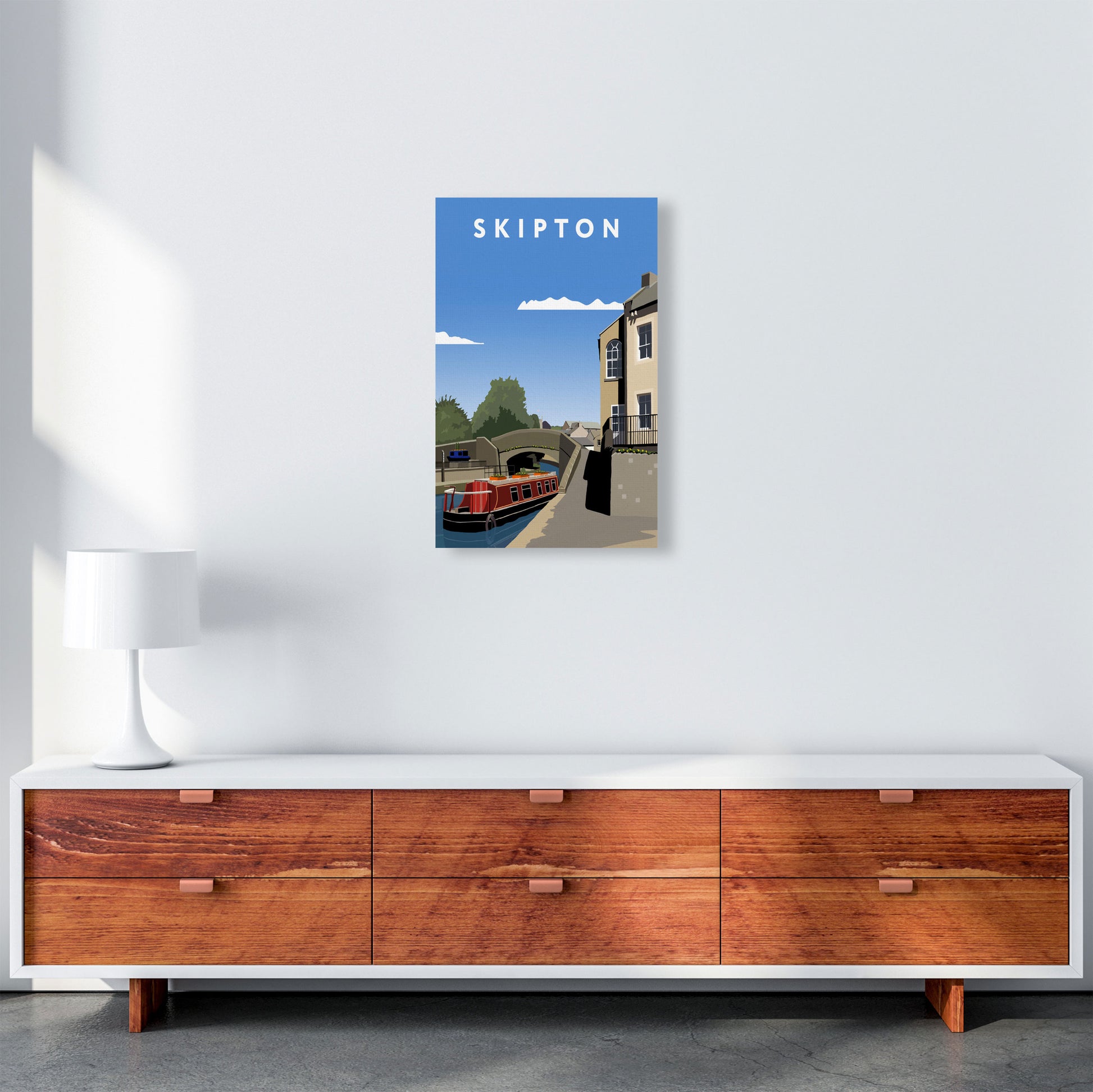 Skipton2 Portrait by Richard O'Neill A3 Canvas