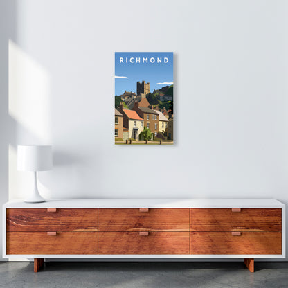 Richmond Travel Art Print by Richard O'Neill, Framed Wall Art A3 Canvas