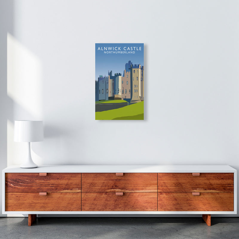 Alnwick Castle2 Portrait by Richard O'Neill A3 Canvas