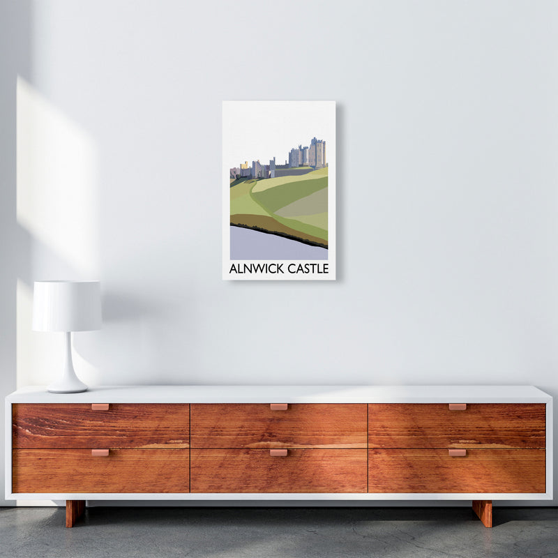 Alnwick Castle Portrait by Richard O'Neill A3 Canvas