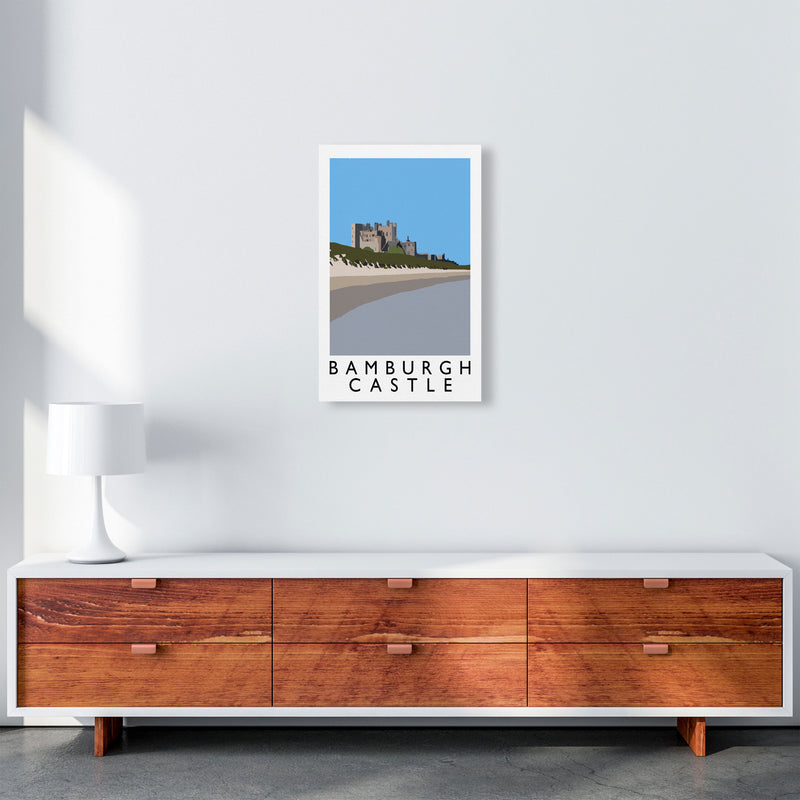 Bamburgh Castle Portrait by Richard O'Neill A3 Canvas