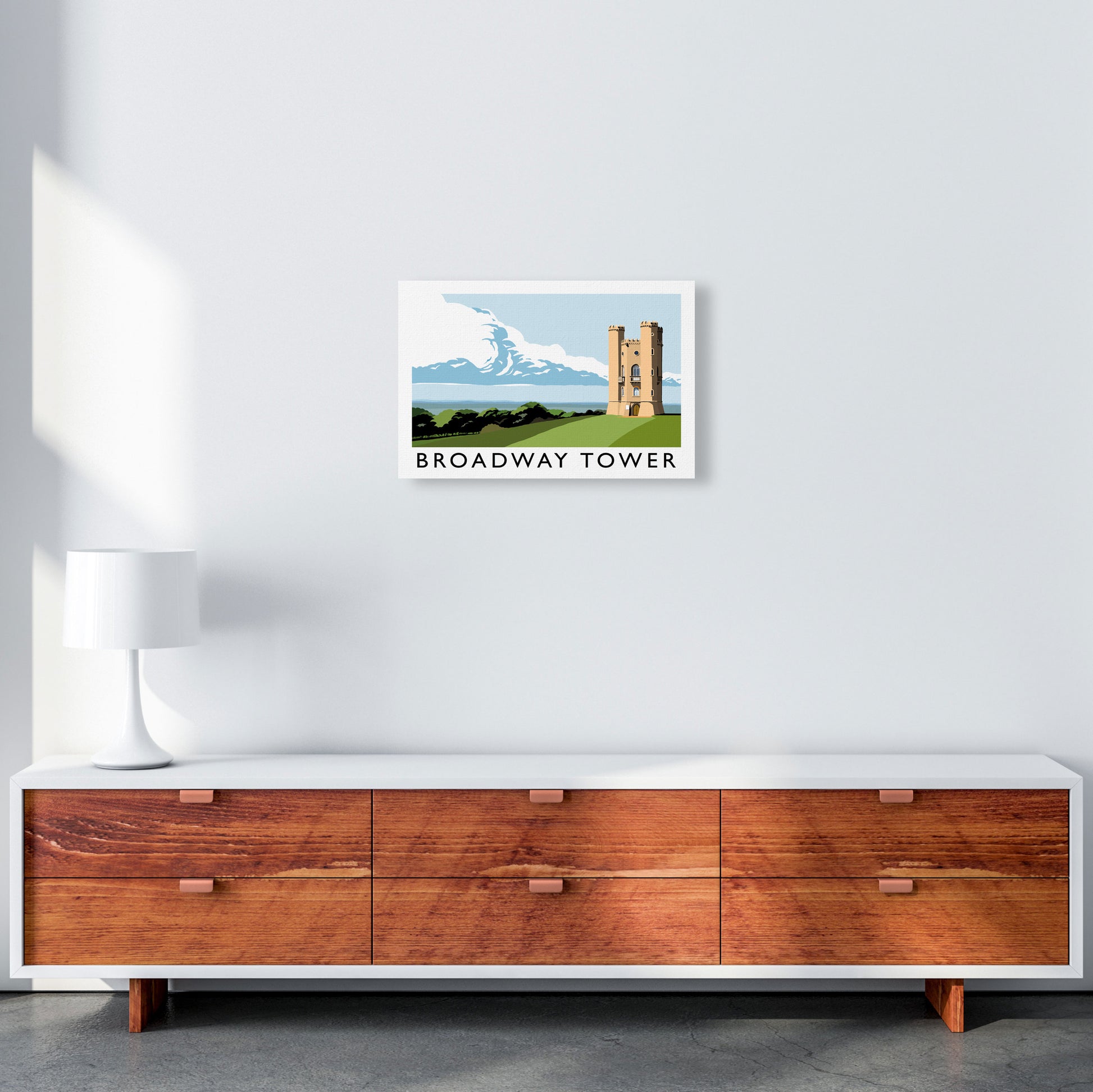 Broadway Tower Art Print by Richard O'Neill A3 Canvas