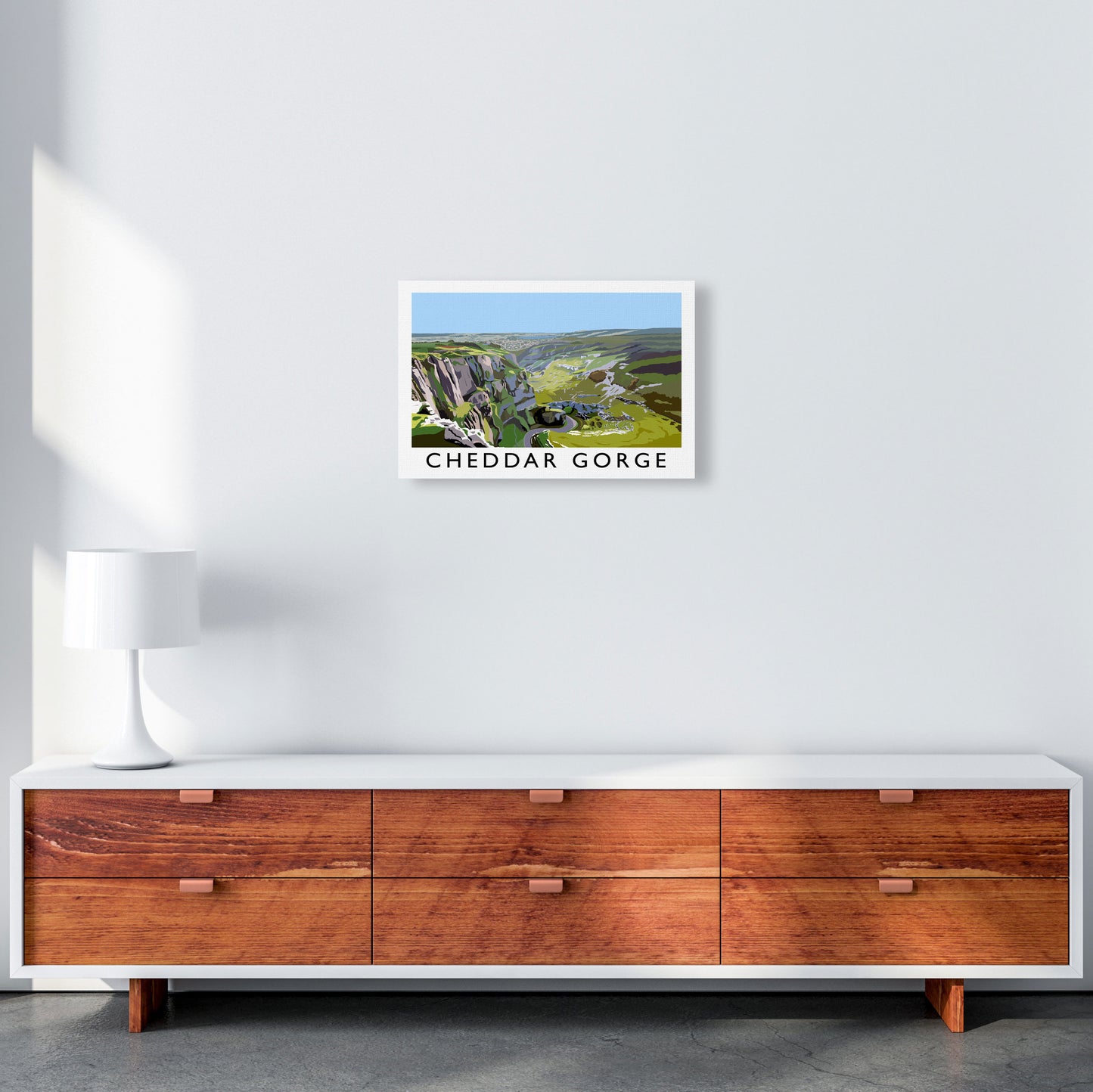 Cheddar Gorge by Richard O'Neill A3 Canvas
