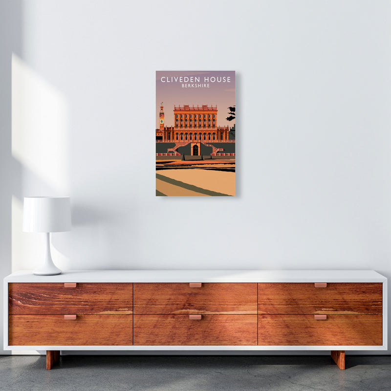 Cliveden House Portrait by Richard O'Neill A3 Canvas
