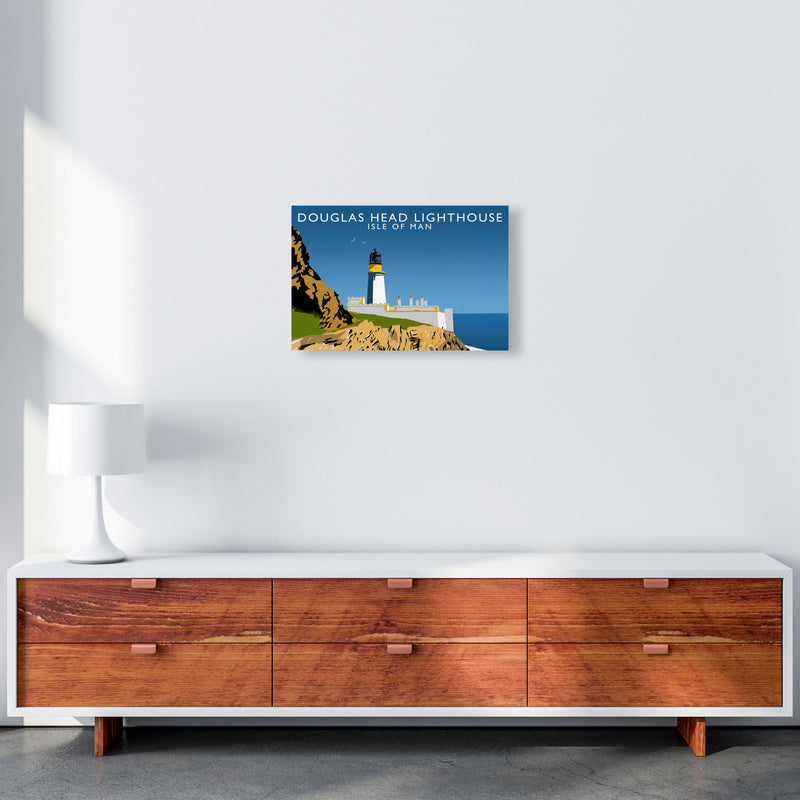 Douglas Head Lighthouse Portrait by Richard O'Neill A3 Canvas