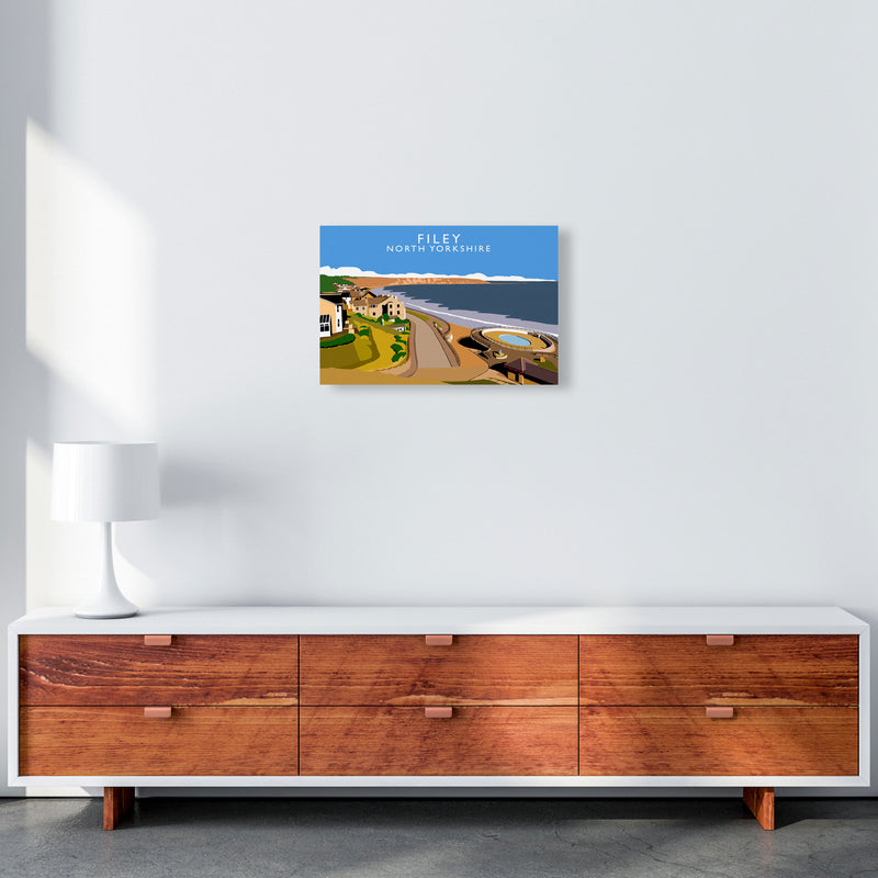 Filey North Yorkshire Art Print by Richard O'Neill A3 Canvas