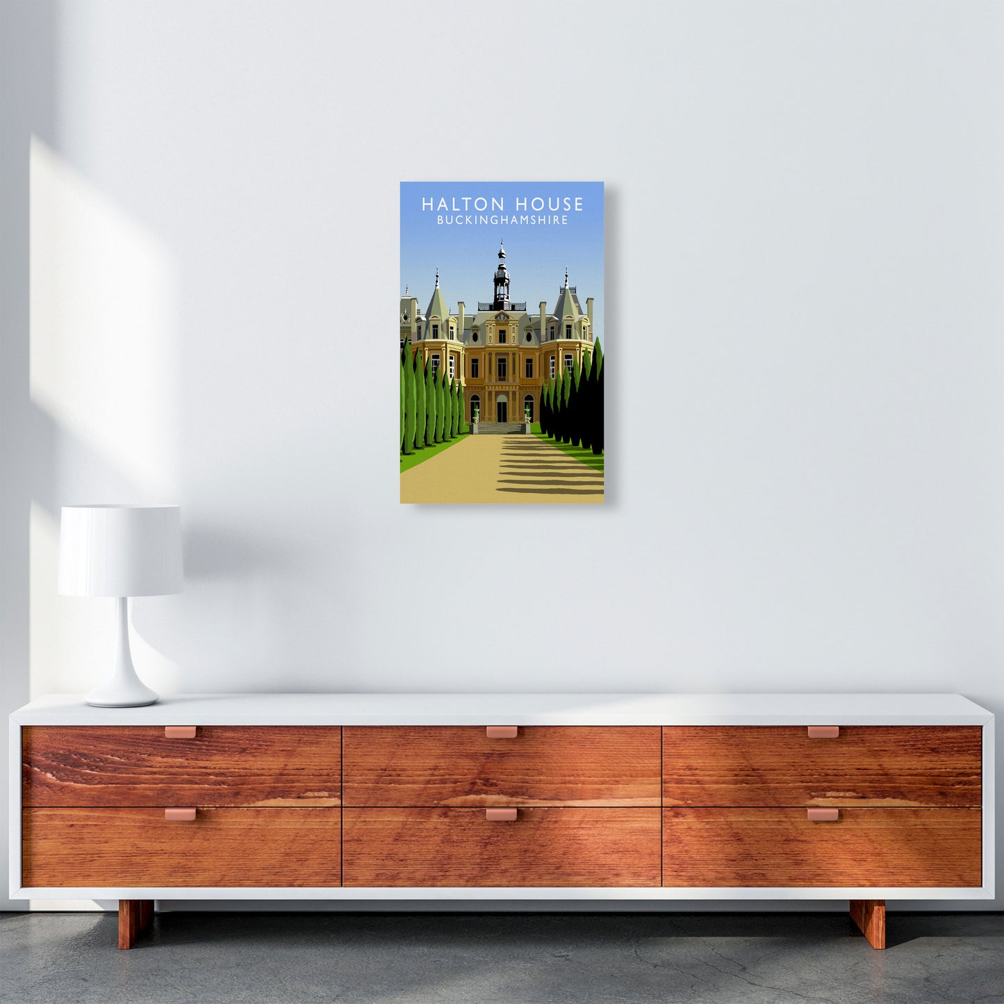 Halton House Portrait by Richard O'Neill A3 Canvas