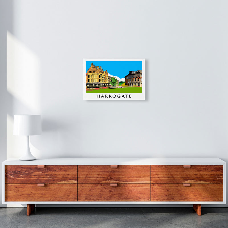 Harrogate Travel Art Print by Richard O'Neill, Framed Wall Art A3 Canvas