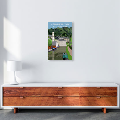 Hebden Bridge West Yorkshire Travel Art Print by Richard O'Neill A3 Canvas