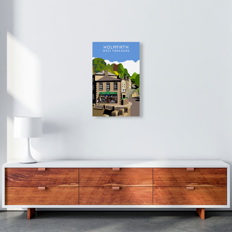 Holmfirth West Yorkshire Travel Art Print by Richard O'Neill A3 Canvas