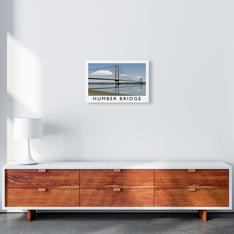 Humber Bridge Framed Digital Art Print by Richard O'Neill A3 Canvas