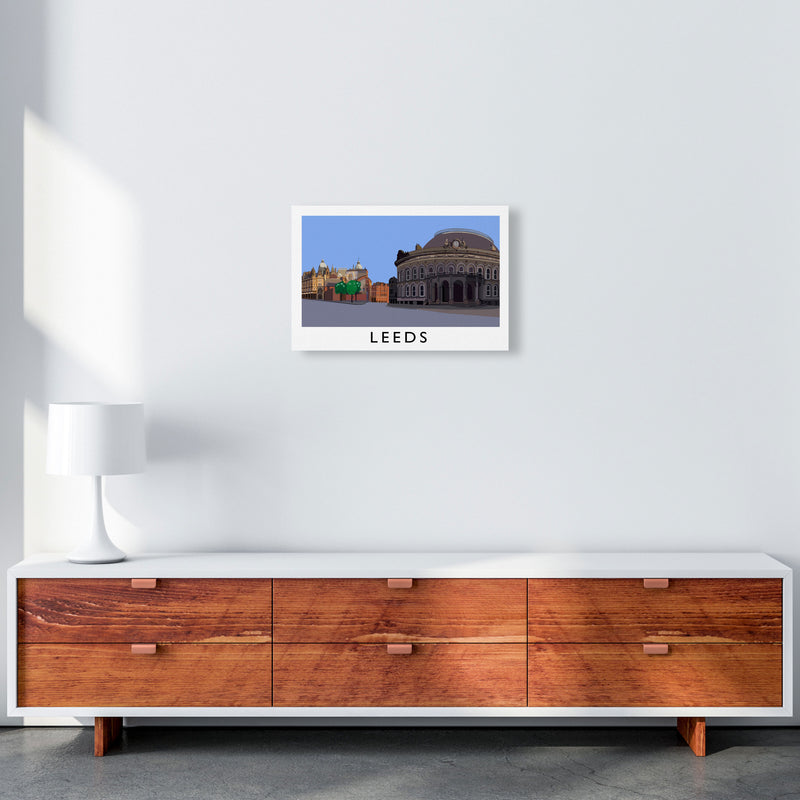 Leeds Digital Art Print by Richard O'Neill, Framed Wall Art A3 Canvas