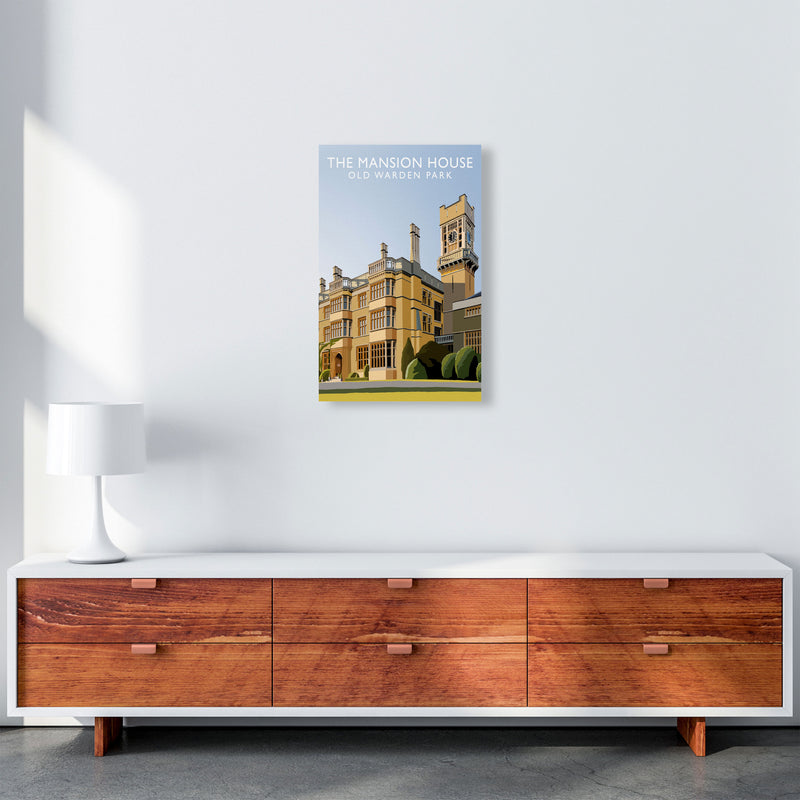 The Mansion House Old Warden Park Travel Art Print by Richard O'Neill A3 Canvas