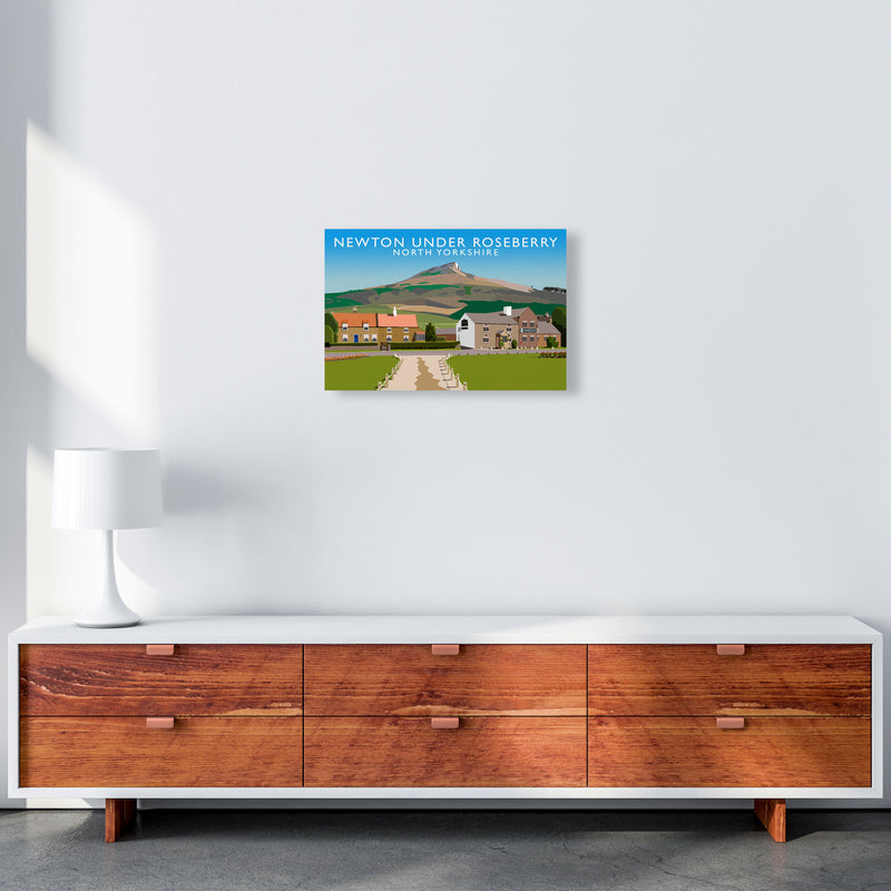 Newton Under Roseberry North Yorkshire Digital Art Print by Richard O'Neill A3 Canvas