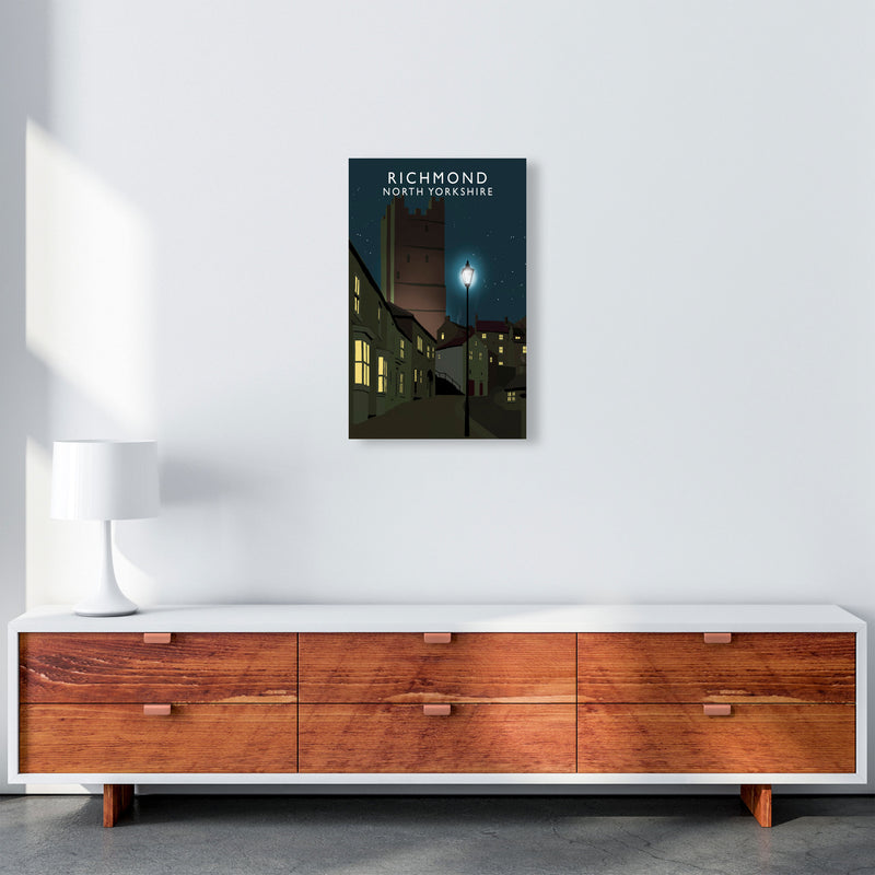 Richmond North Yorkshire Travel Art Print by Richard O'Neill A3 Canvas