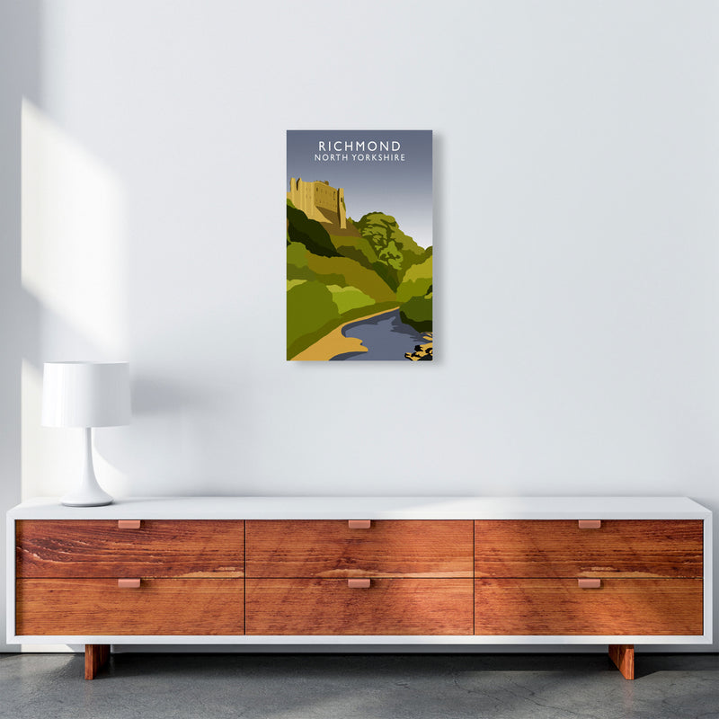 Richmond North Yorkshire Travel Art Print by Richard O'Neill A3 Canvas