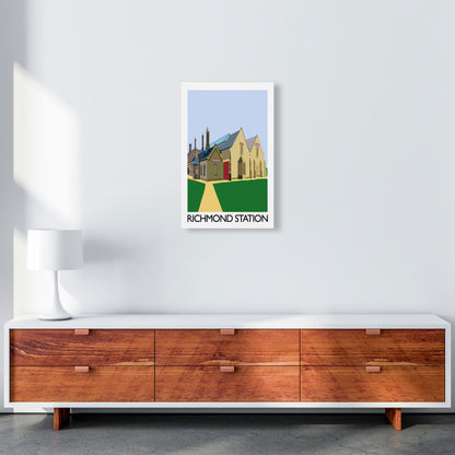 Richmond Station Digital Art Print by Richard O'Neill, Framed Wall Art A3 Canvas