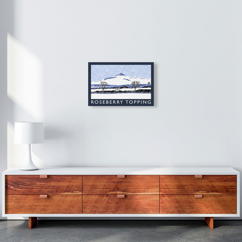 Roseberry Topping Digital Art Print by Richard O'Neill, Framed Wall Art A3 Canvas