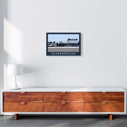 Scarborough Travel Art Print by Richard O'Neill, Framed Wall Art A3 Canvas