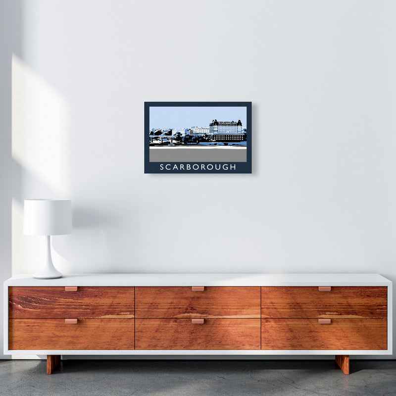 Scarborough Travel Art Print by Richard O'Neill, Framed Wall Art A3 Canvas