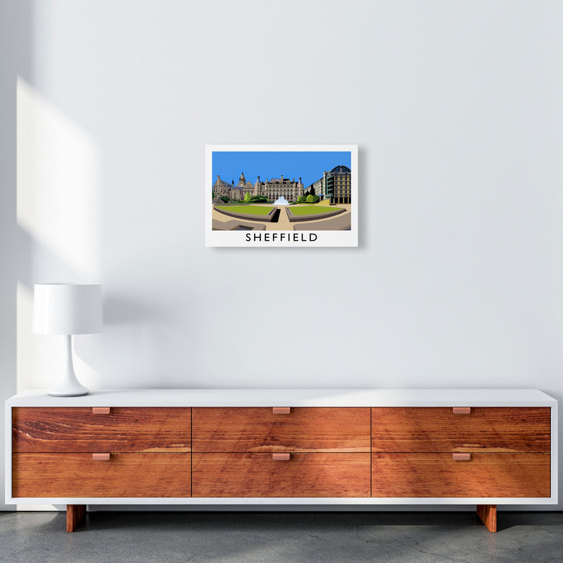 Sheffield Framed Digital Art Print by Richard O'Neill A3 Canvas