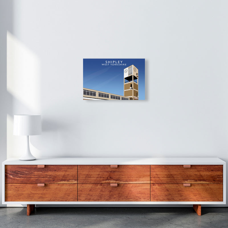 Shipley West Yorkshire Travel Art Print by Richard O'Neill, Framed Wall Art A3 Canvas
