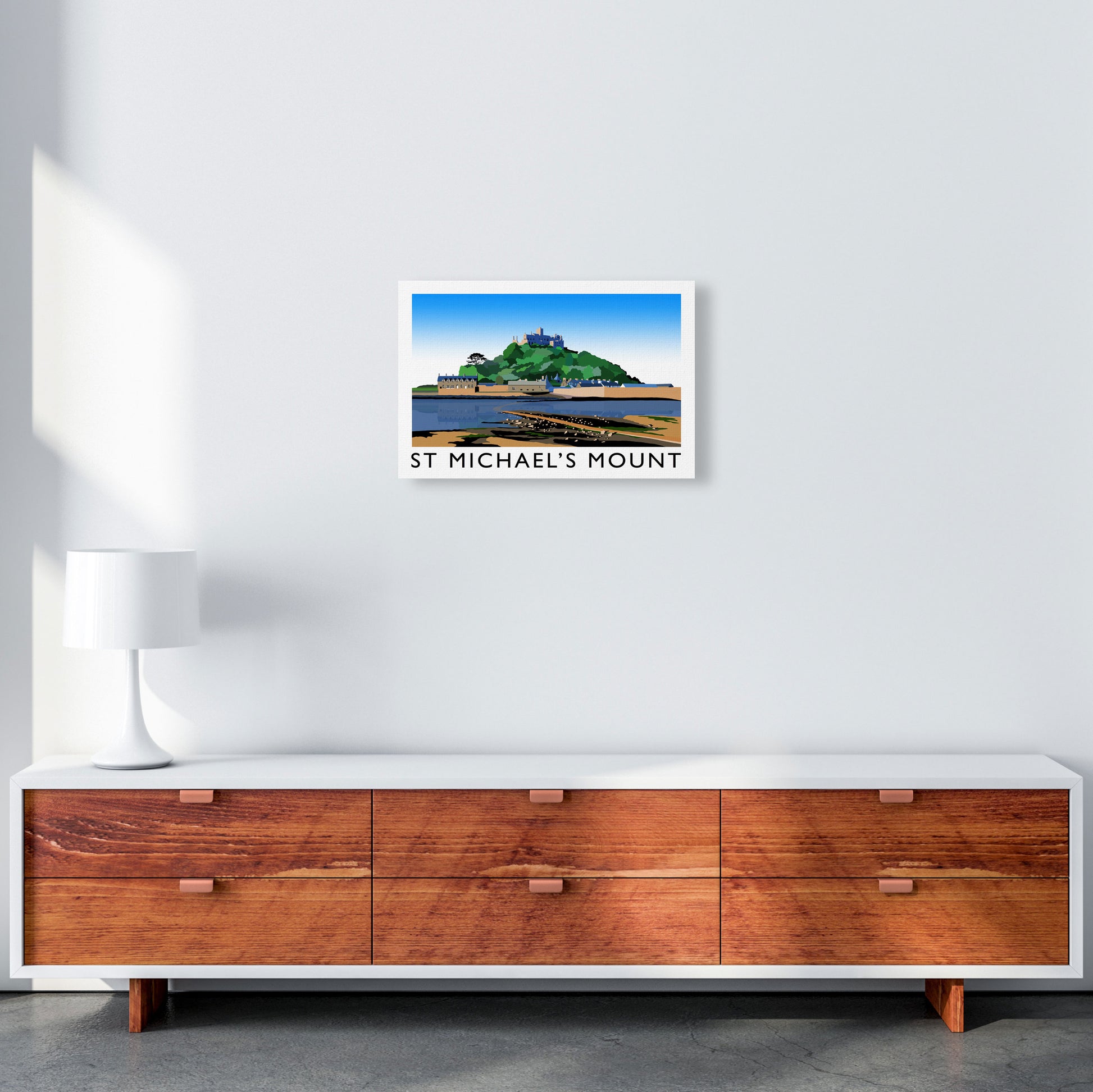 St Michael's Mount Framed Digital Art Print by Richard O'Neill A3 Canvas