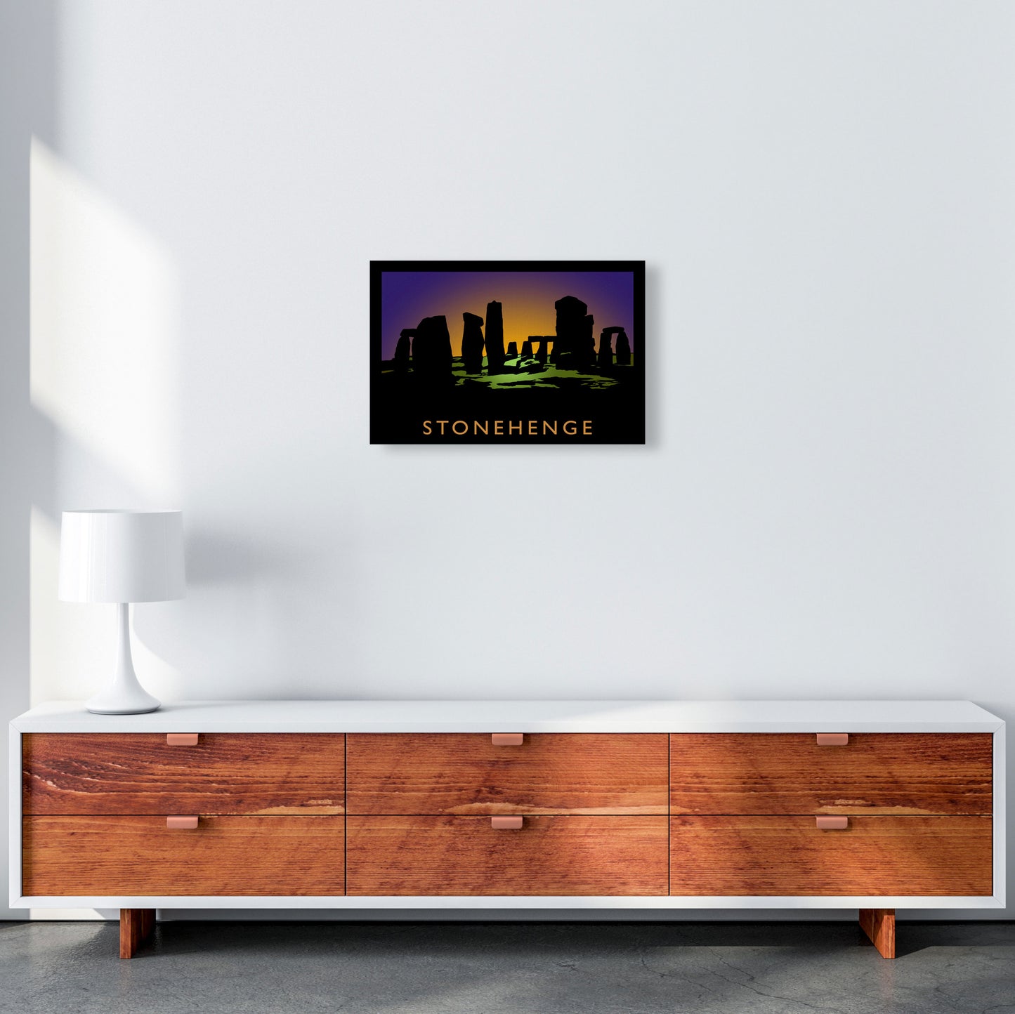 Stonehenge Art Print by Richard O'Neill A3 Canvas
