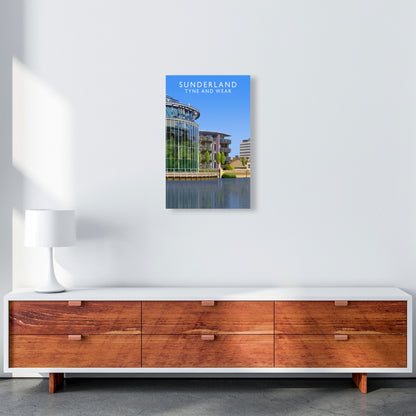 Sunderland Tyne and Wear Art Print by Richard O'Neill, Framed Wall Art A3 Canvas