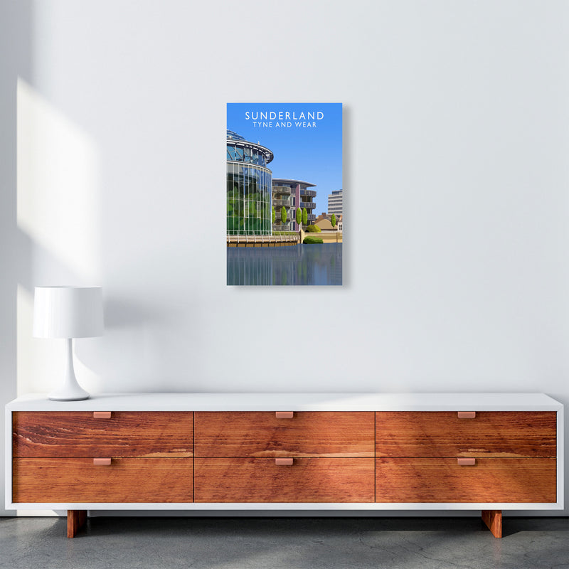 Sunderland Tyne and Wear Art Print by Richard O'Neill, Framed Wall Art A3 Canvas