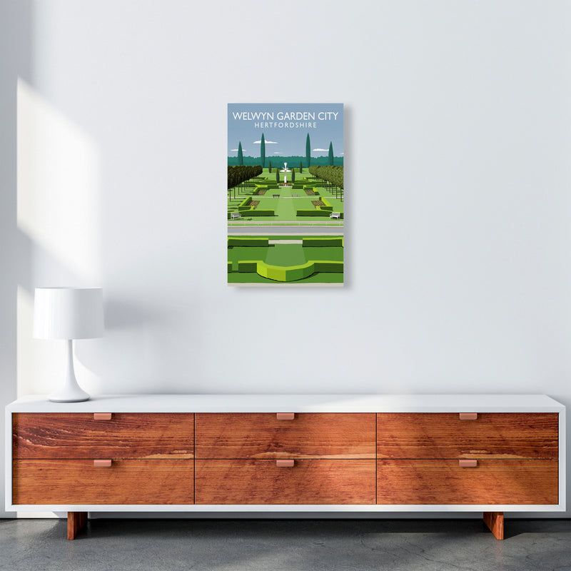 Welwyn Garden City Hertfordshire Travel Art Print by Richard O'Neill A3 Canvas